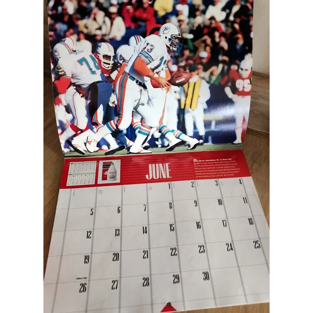 Old Spice Great NFL Rookies 1988 Football Calendar Dan Marino J Lambert See Pic